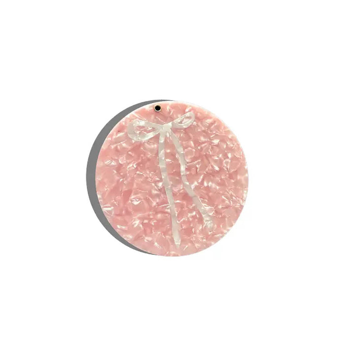Hand-painted Ballet Bow Compact Mirror