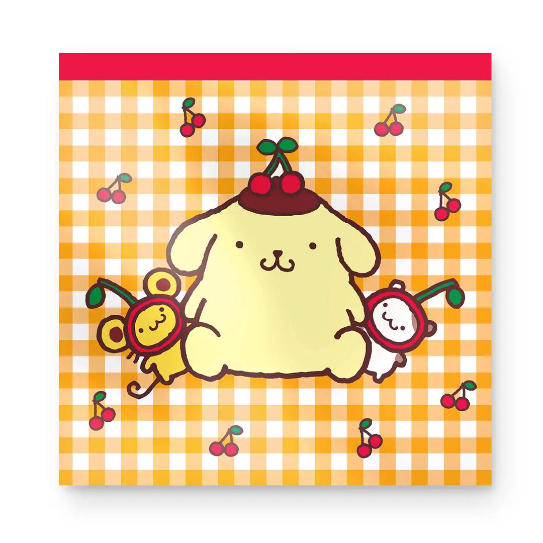 Sanrio Pompompurin Cherry Picnic Mini Notepad