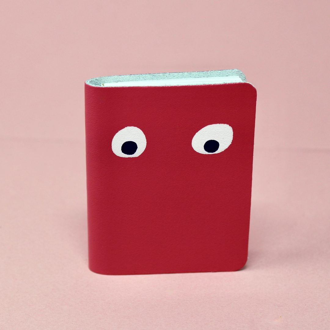 NEW Mini Leather Googly Eye Pocket Notebook- Colors Available!