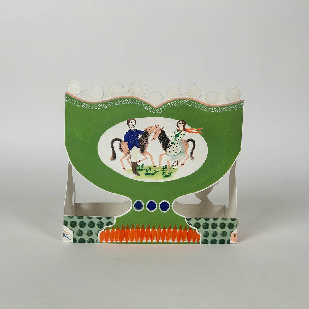 Roaming Horses Die-Cut Card