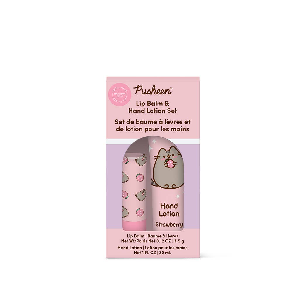NEW Pusheen Lip Balm & Hand Lotion Set