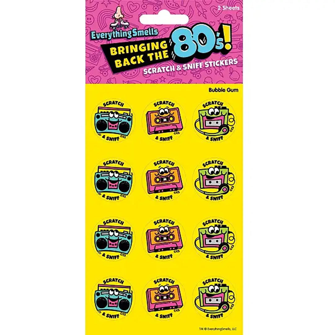 80s Music Scratch & Sniff Stickers
