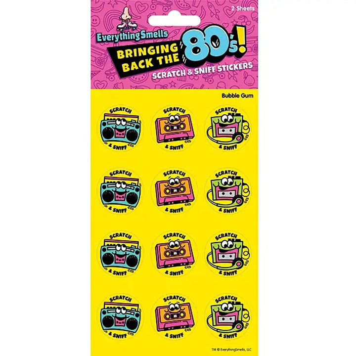80s Music Scratch & Sniff Stickers