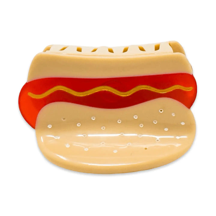 Mini Hot Dog Hair Claw Clip