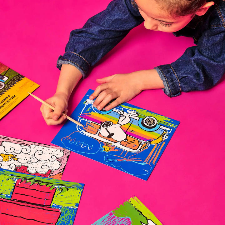 OOLY x Peanuts Scratch Art Kit