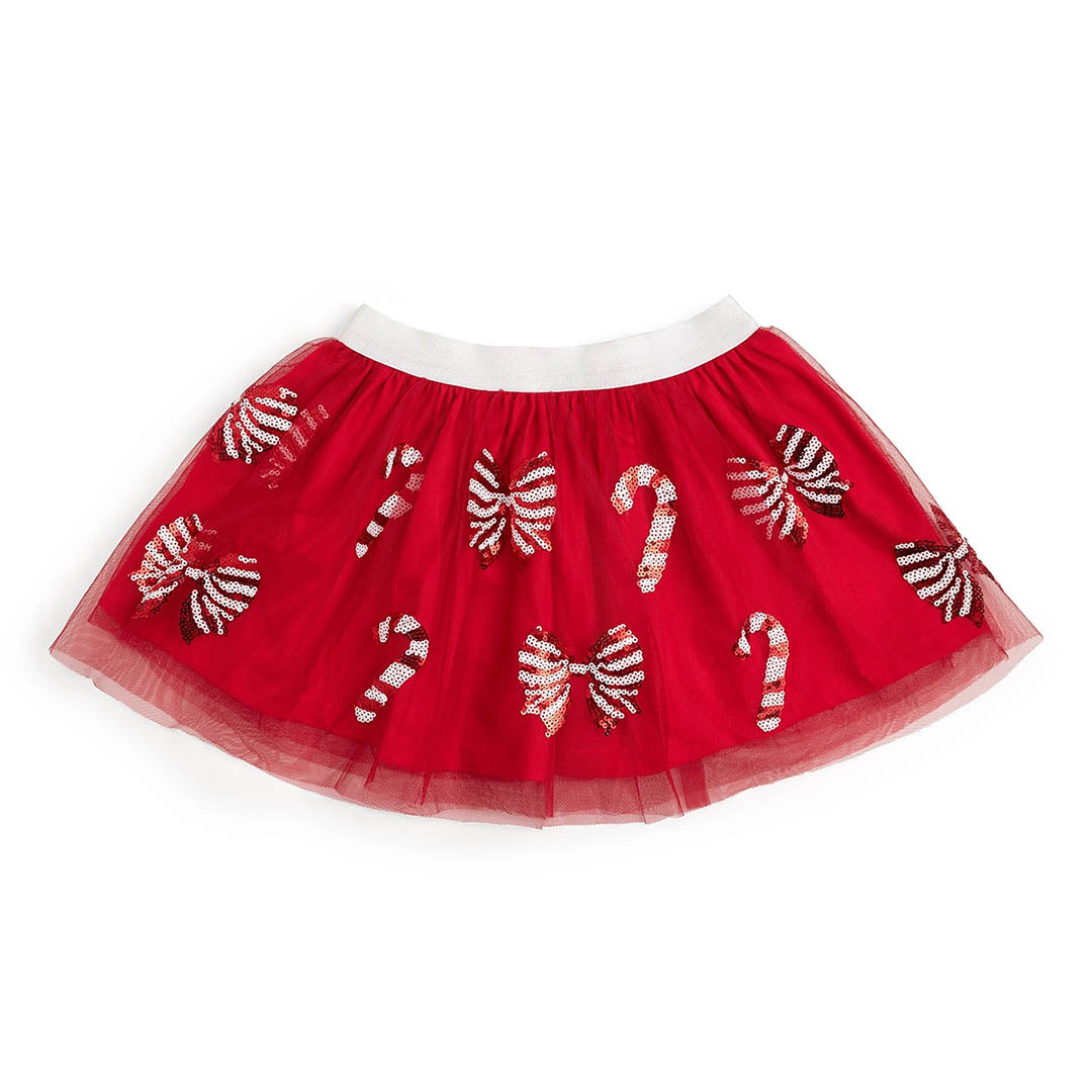Candy Cane Coquette Sequin Christmas Tutu