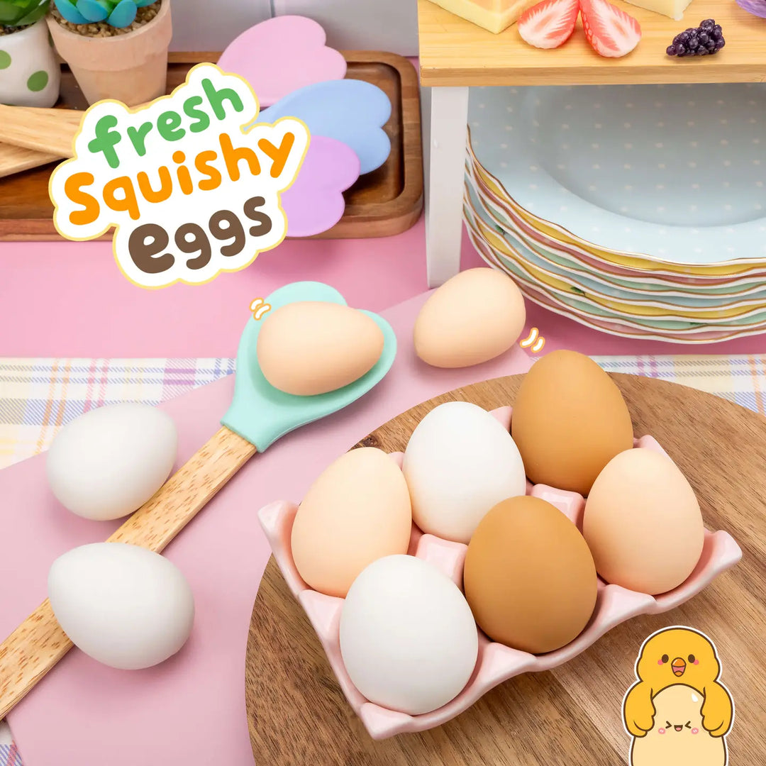 Fresh Squishy Eggs Sensory Toys