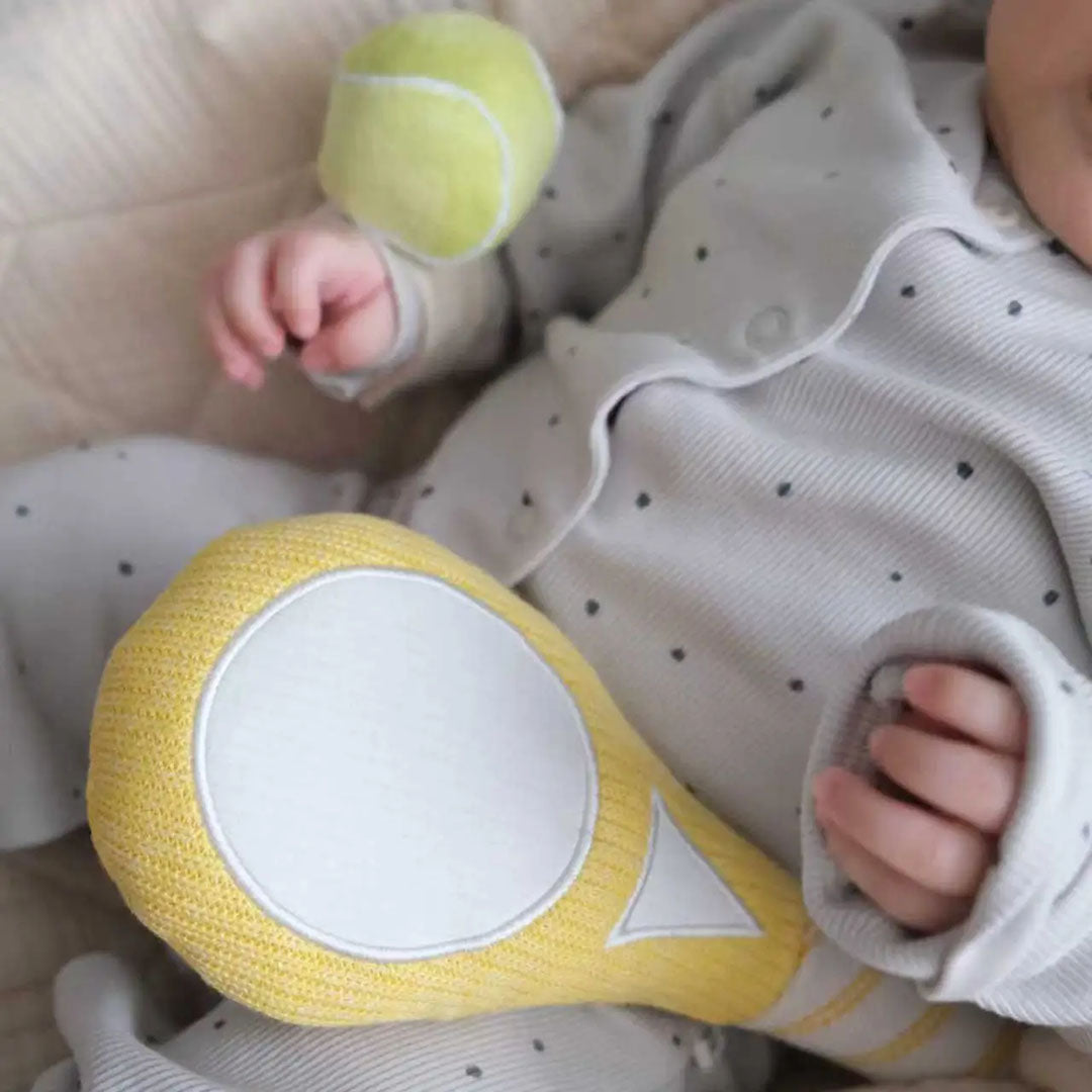 First Serve Tennis Baby Rattle