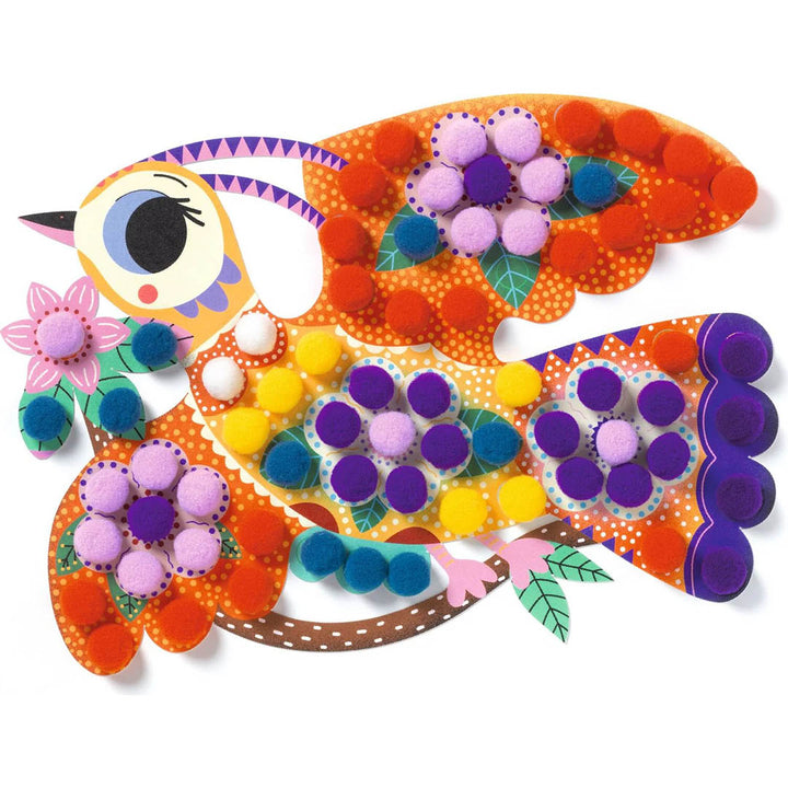 Create with Pompoms Bird Art Kit