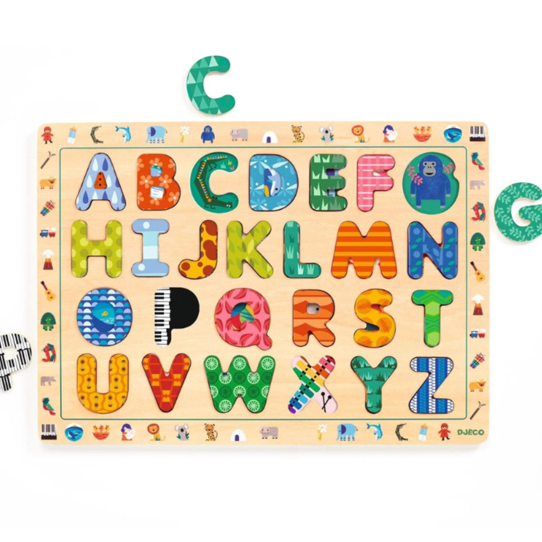 ABC International Wooden Puzzle