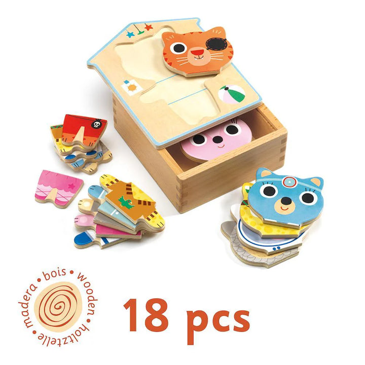 Dressup Mix Wooden Puzzle