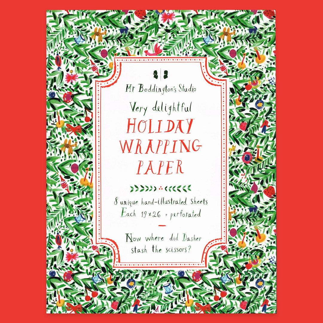 NEW Gift Wrap Paper- Very Delightful Holiday Wrapping Paper Book