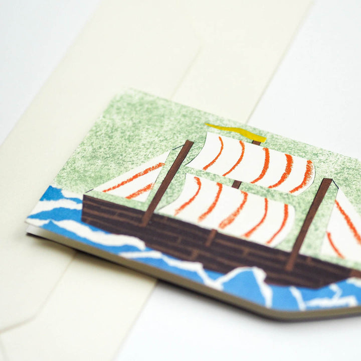 Greeting Card - Ship in a Bottle