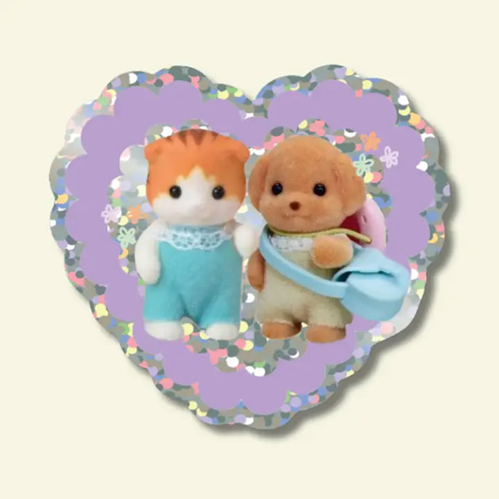 Best Friends Glitter Vinyl Sticker
