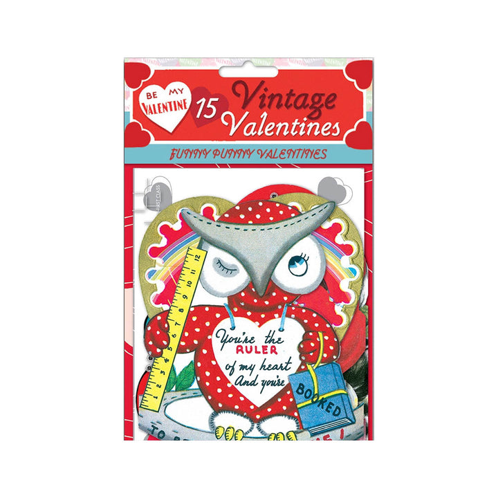 NEW Retro Valentine Card Set- Funny Punny Valentines