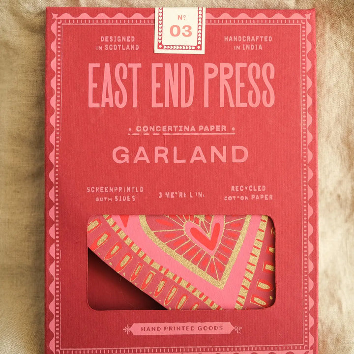 Hearts Concertina Garland