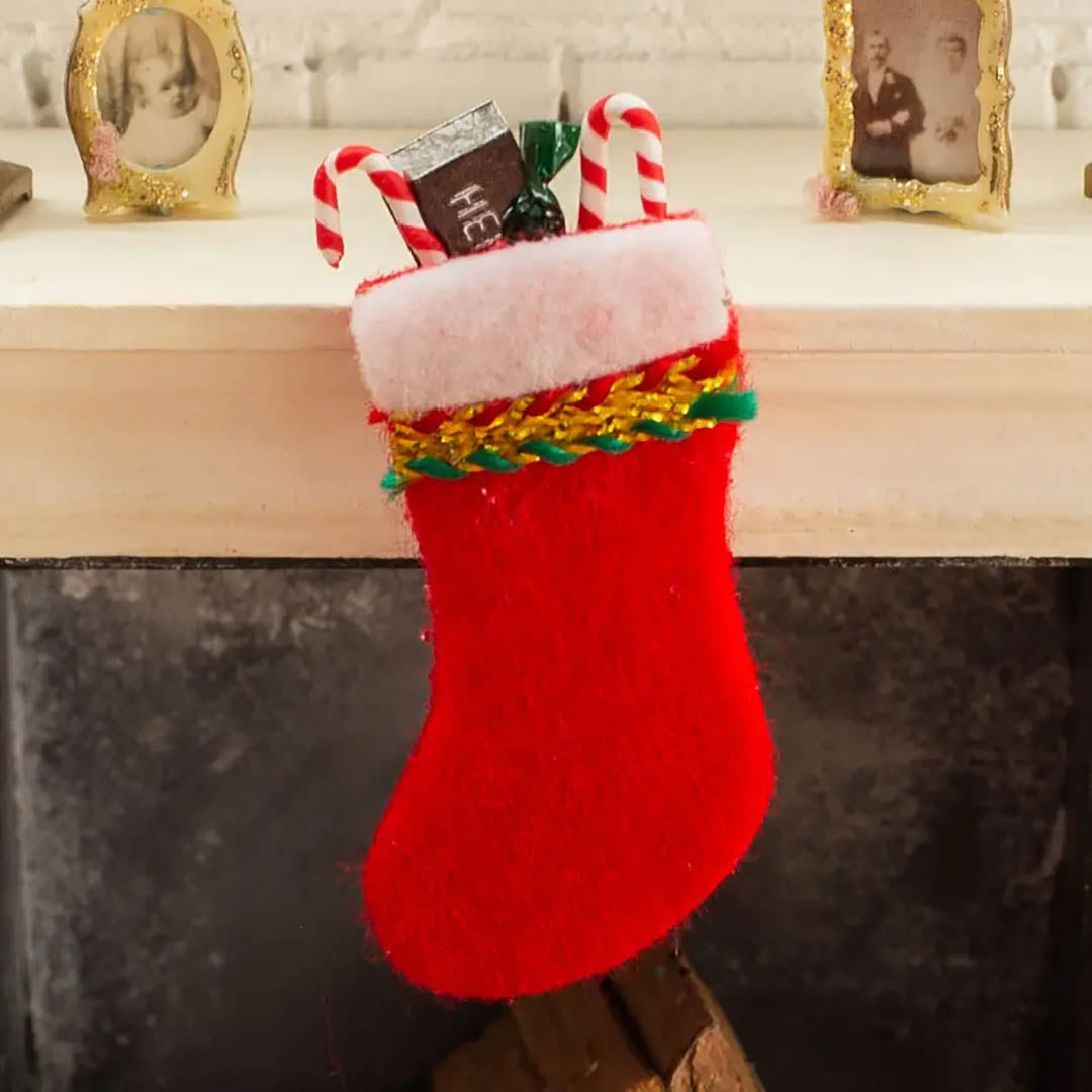 Miniature Stuffed Christmas Stocking