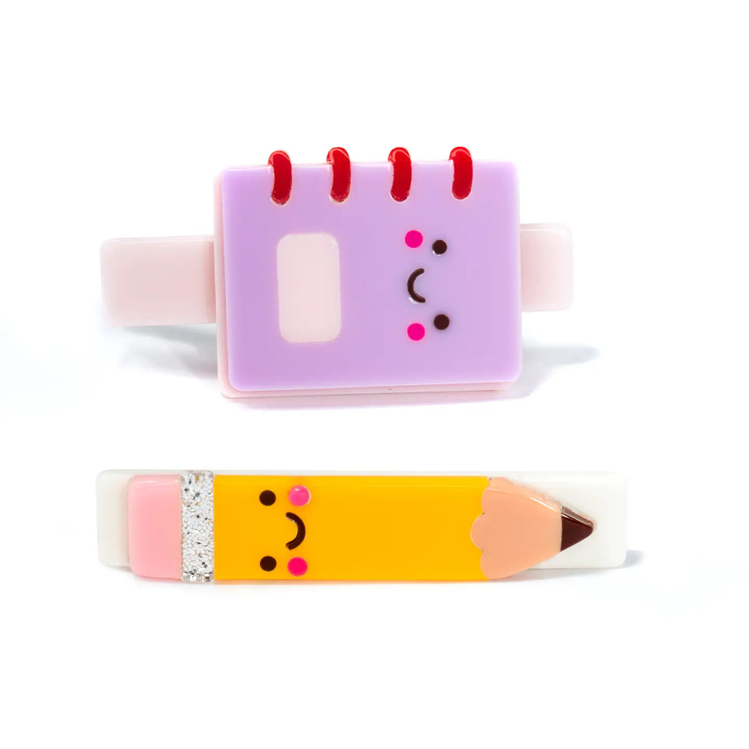 NEW Notebook Pencil Hair Clips