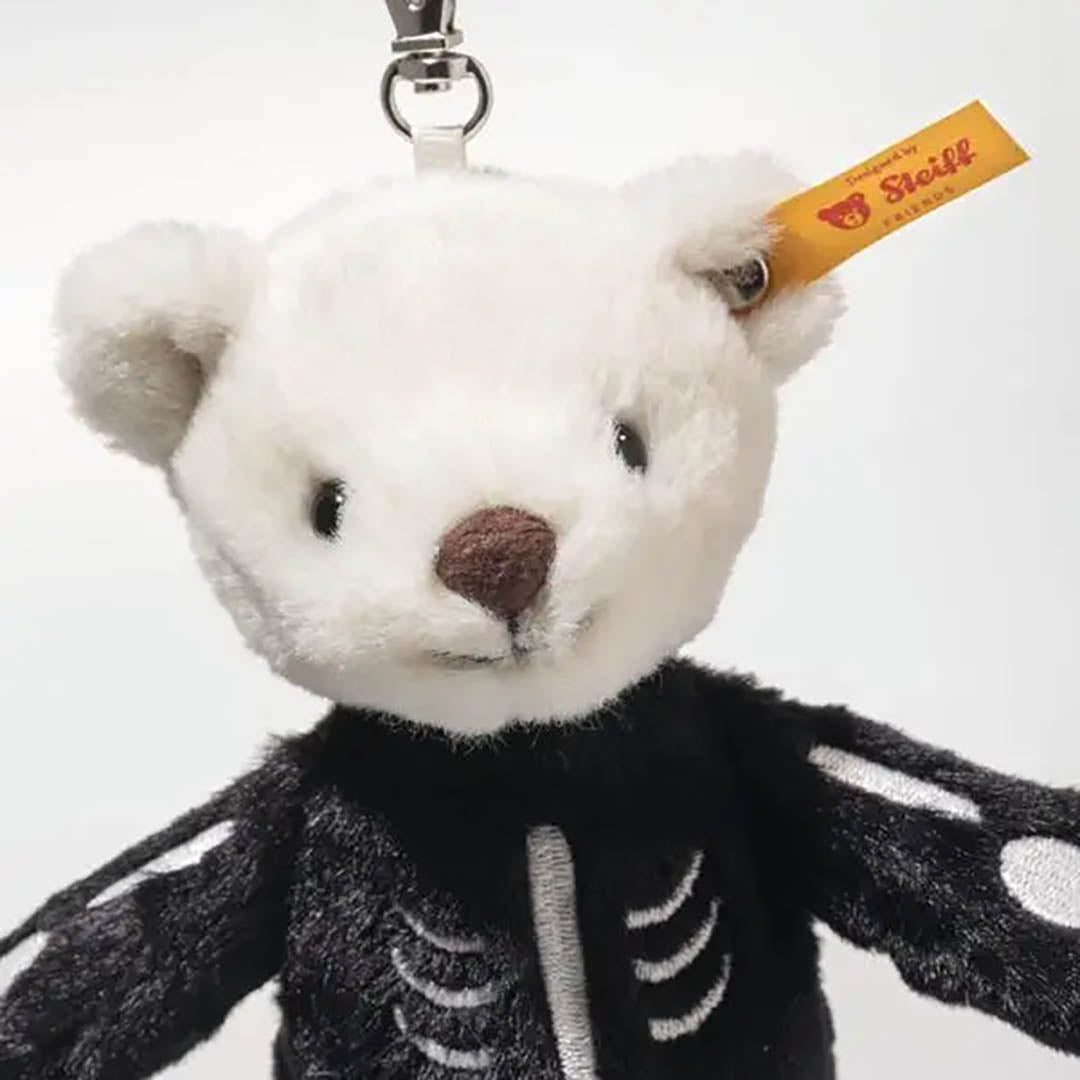 Steiff Teddy Bear Mr. Bones Pendant Charm Keychain