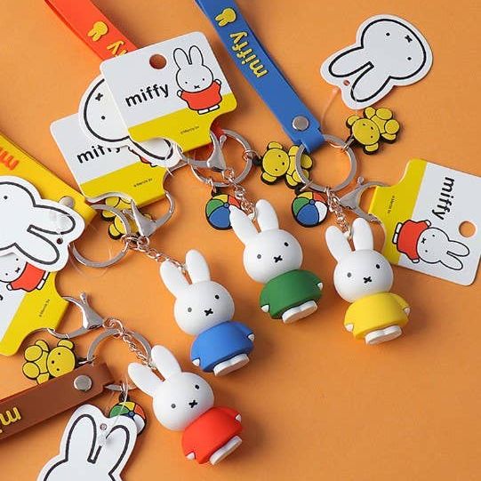 Miffy Characters Figure Key Holder-Bag Charm, Gift Key Ring
