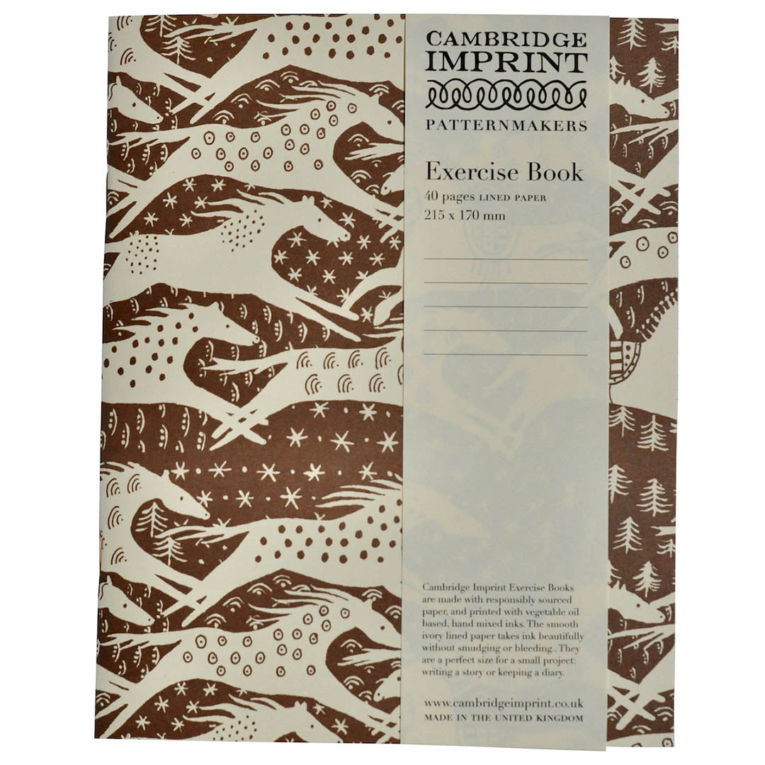 Exercise Book Horses Chocolate (Lined)