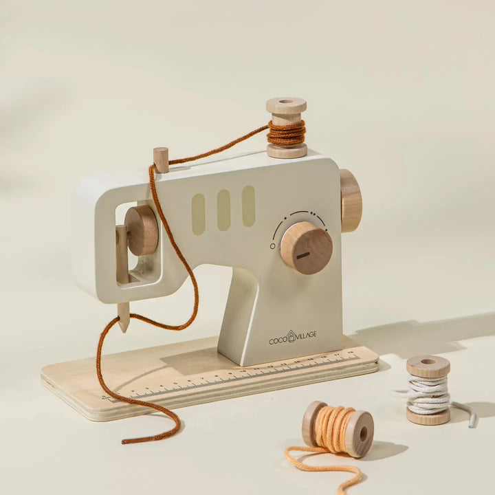 NEW Wooden Sewing Machine Playset