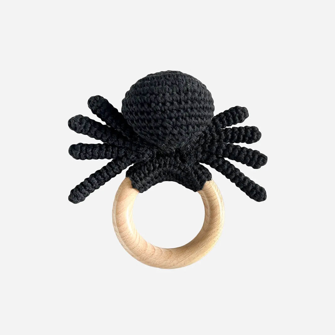 Teether Spider Cotton Crochet Rattle