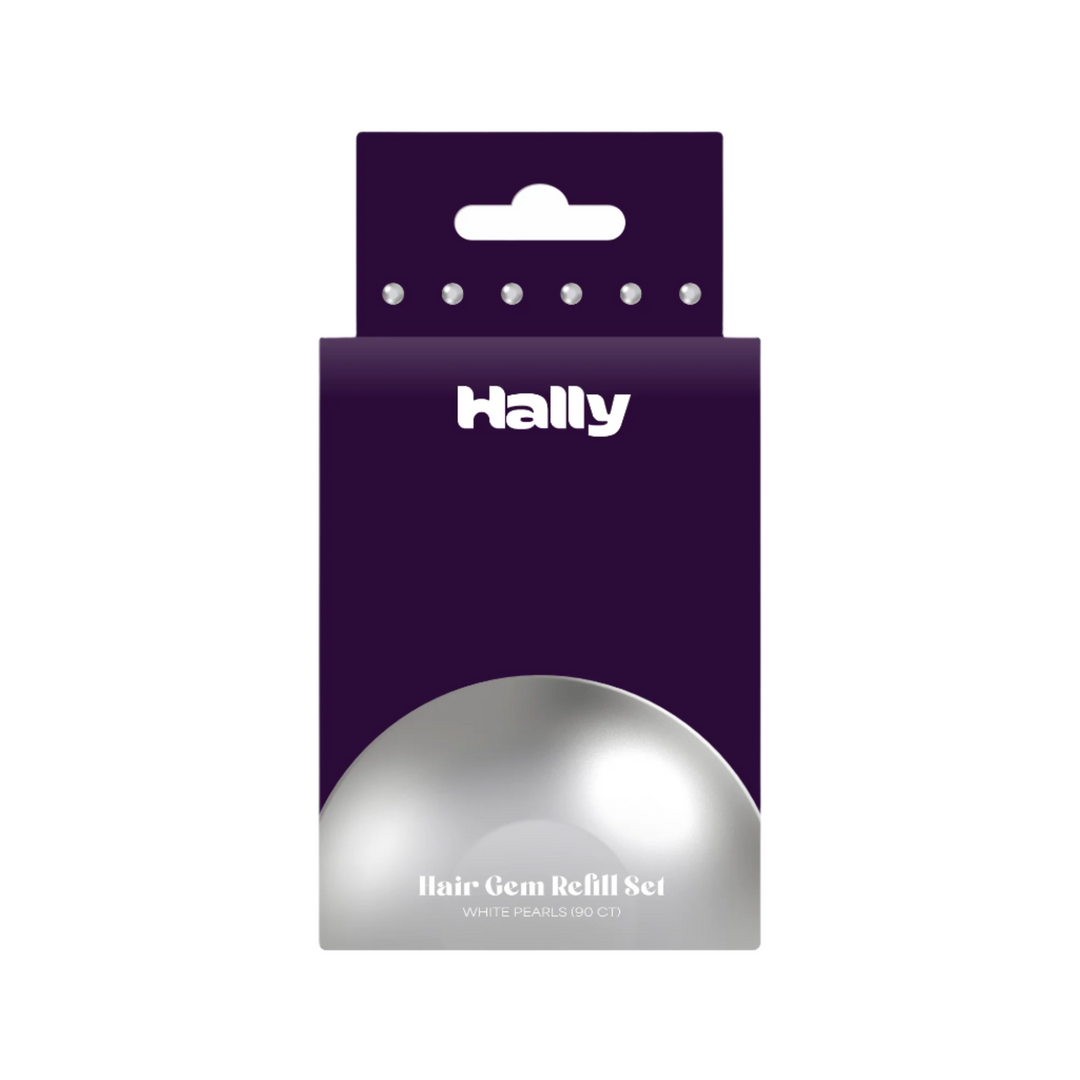 Hally Hair Gem Pen Pearl Refill 90 Count