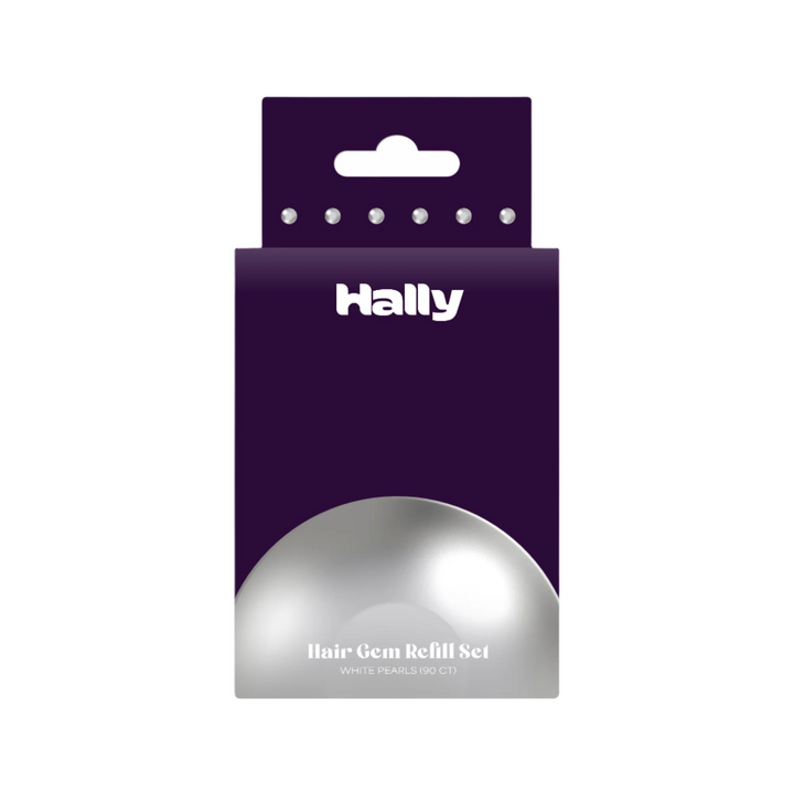 Hally Hair Gem Pen Pearl Refill 90 Count