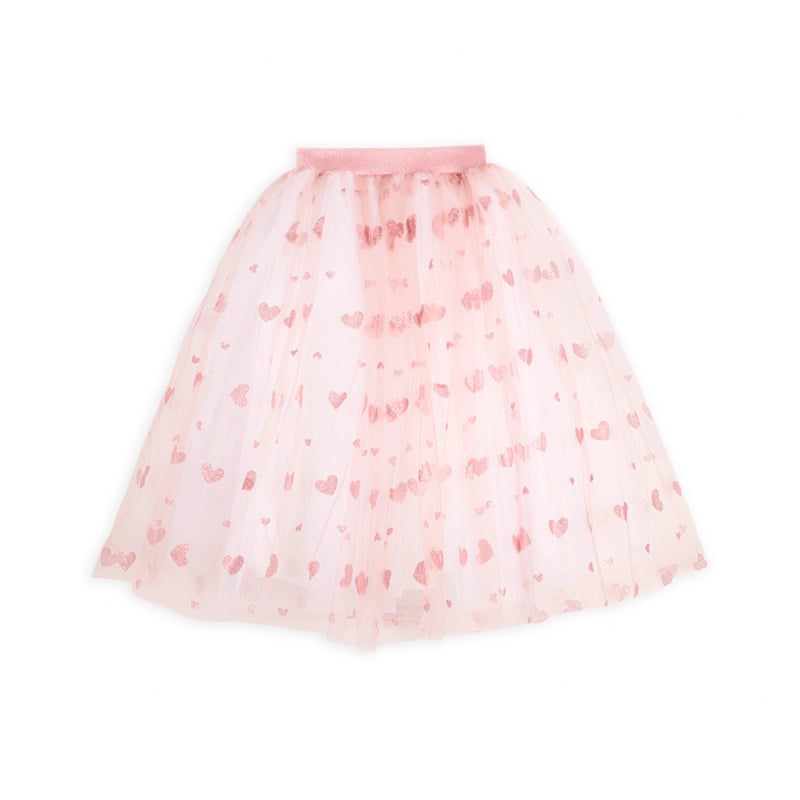 The Long Sequined Heart Petticoat Skirt