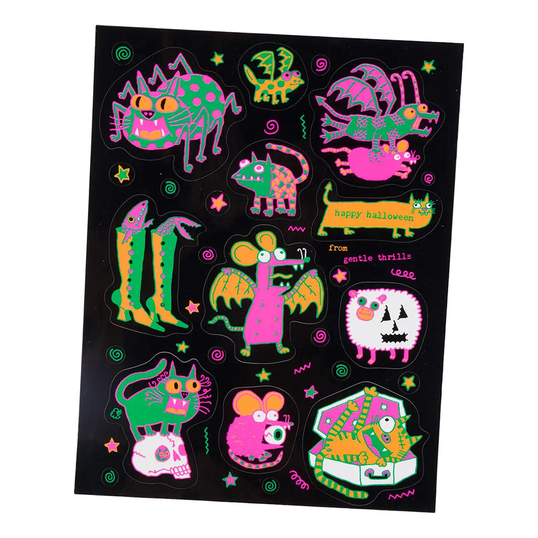 Spooky Scary Sticker Sheet