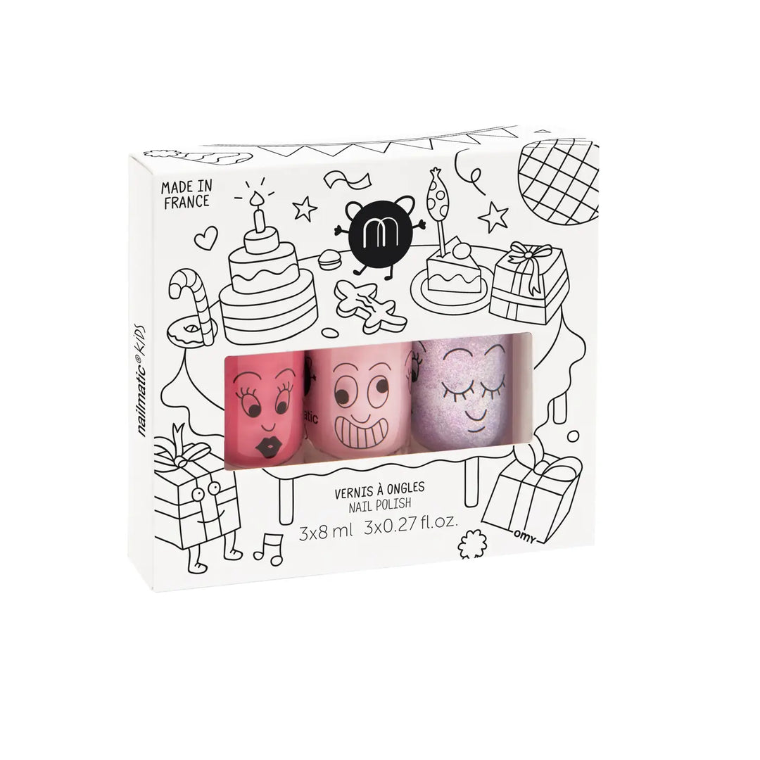 NEW Nailmatic Kids Nail Polish Set of 3- Party