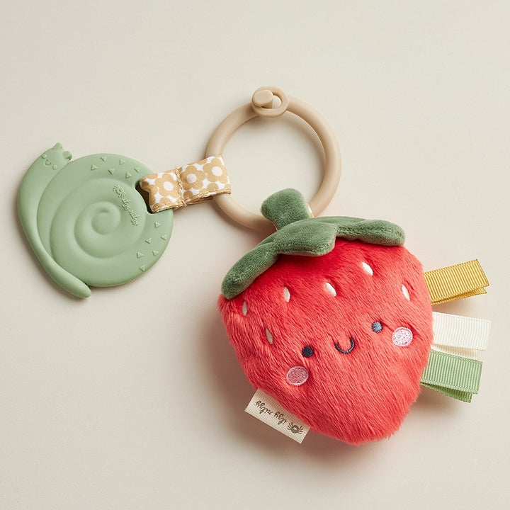 NEW Strawberry Baby Crinkle Teether and Toy