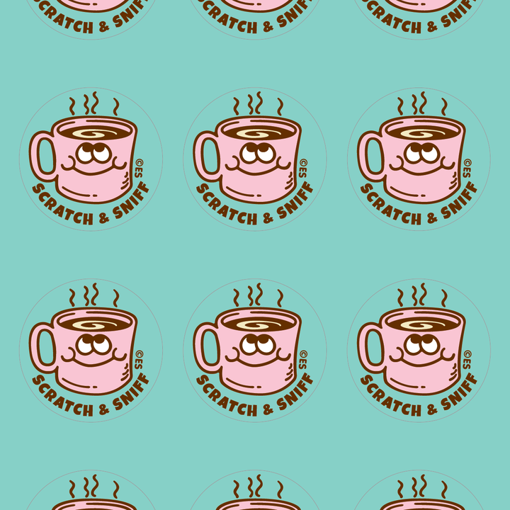 Cup Of Coffee Scratch & Sniff Stickers