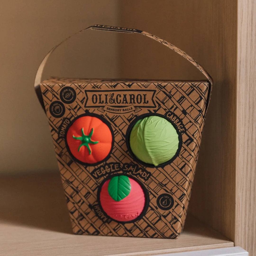 Veggie Salad Baby Sensory Balls Set