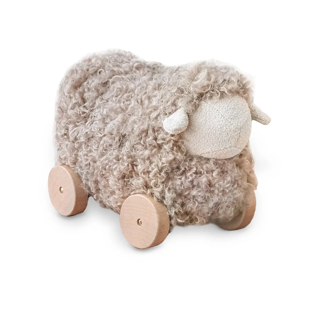 Pull-Along Sheep- Taupe