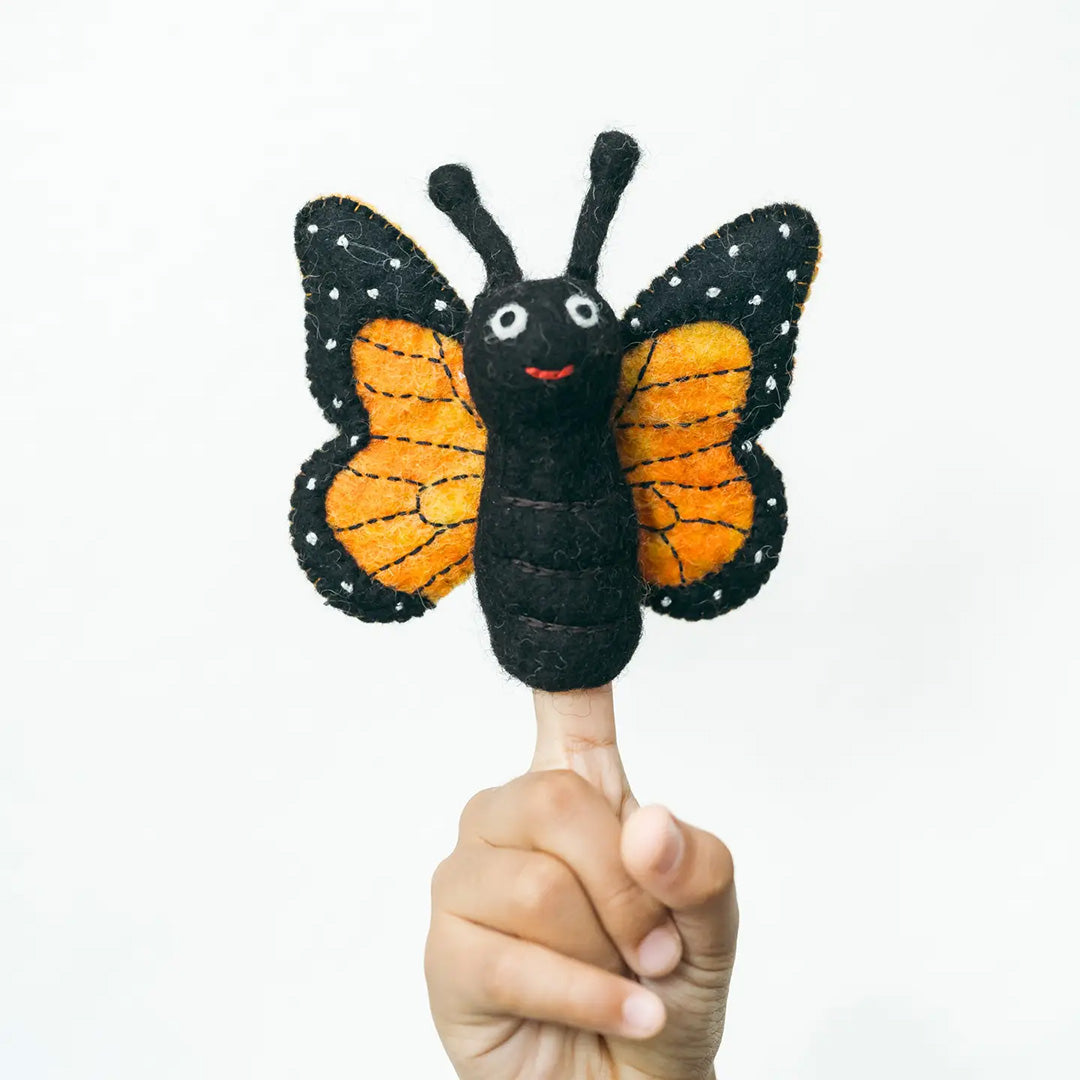 Wool Felt Finger Puppet- Butterfly