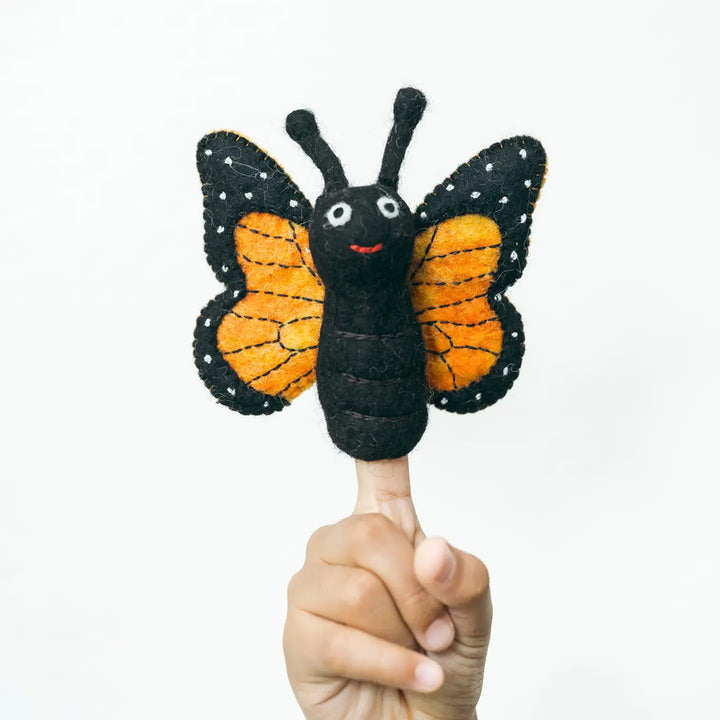 Wool Felt Finger Puppet- Butterfly