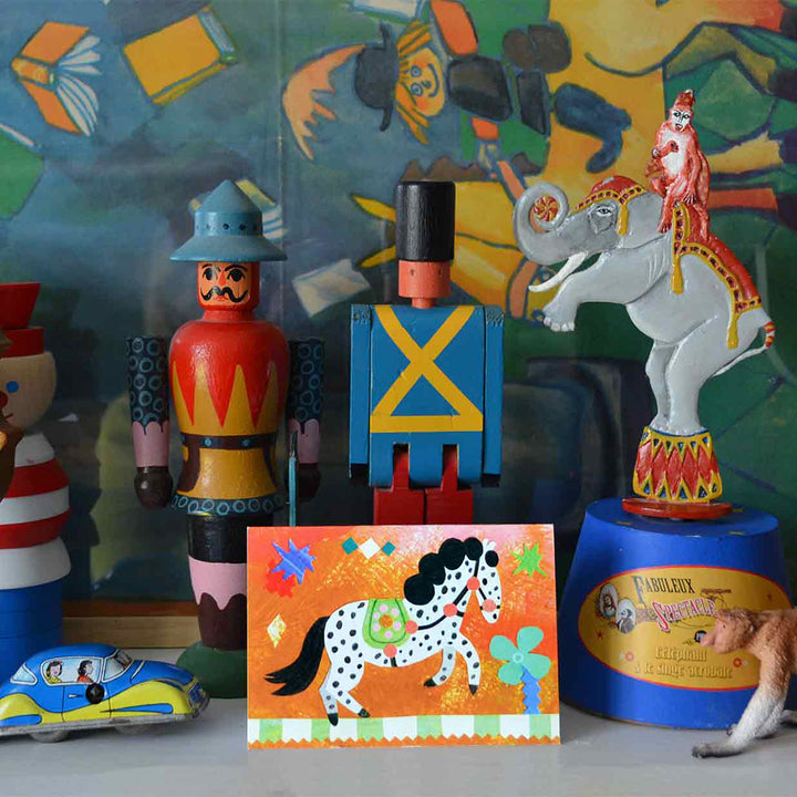 Circus Pony Mini Greeting Card