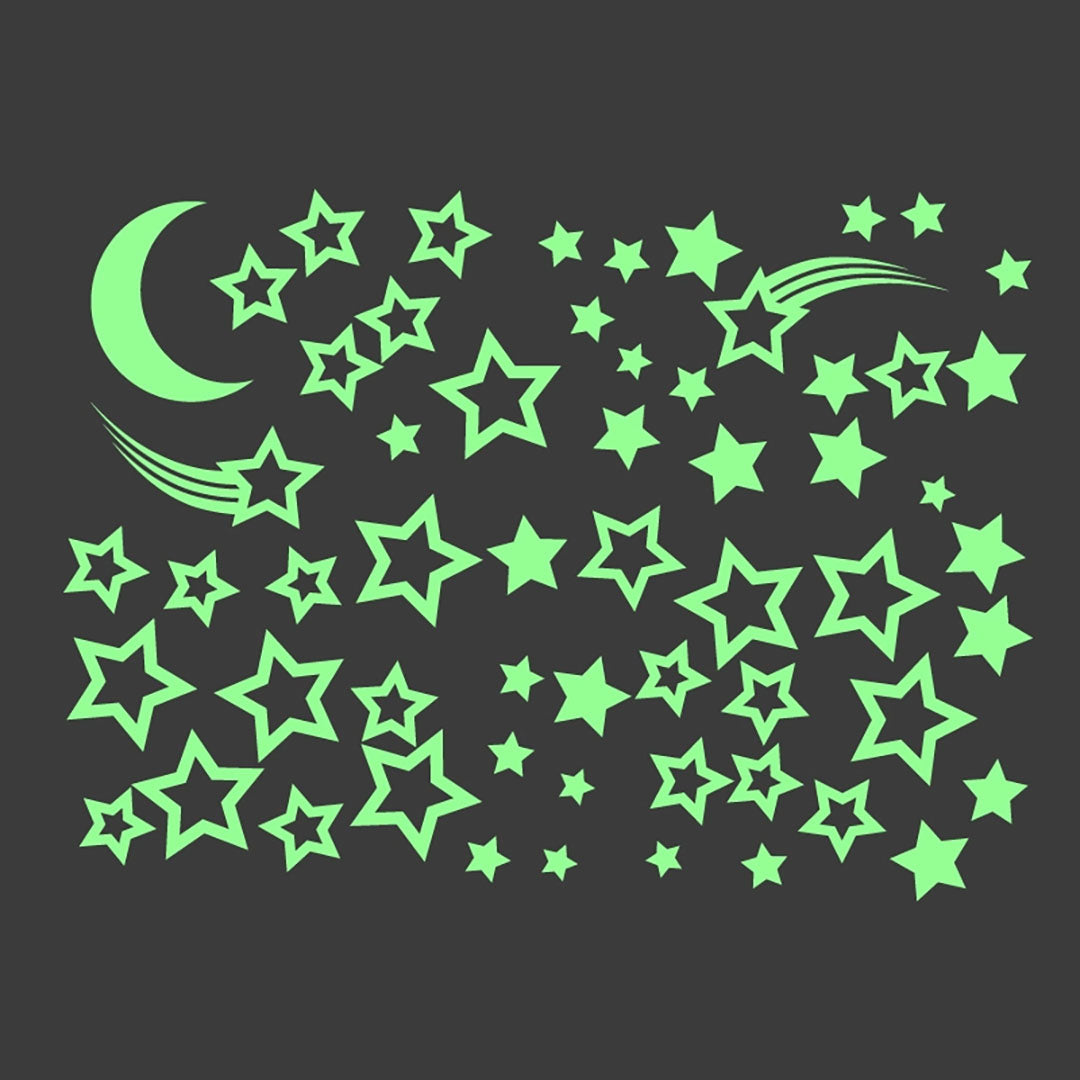 NEW Japanese Glo Stickables Set- Starry Night