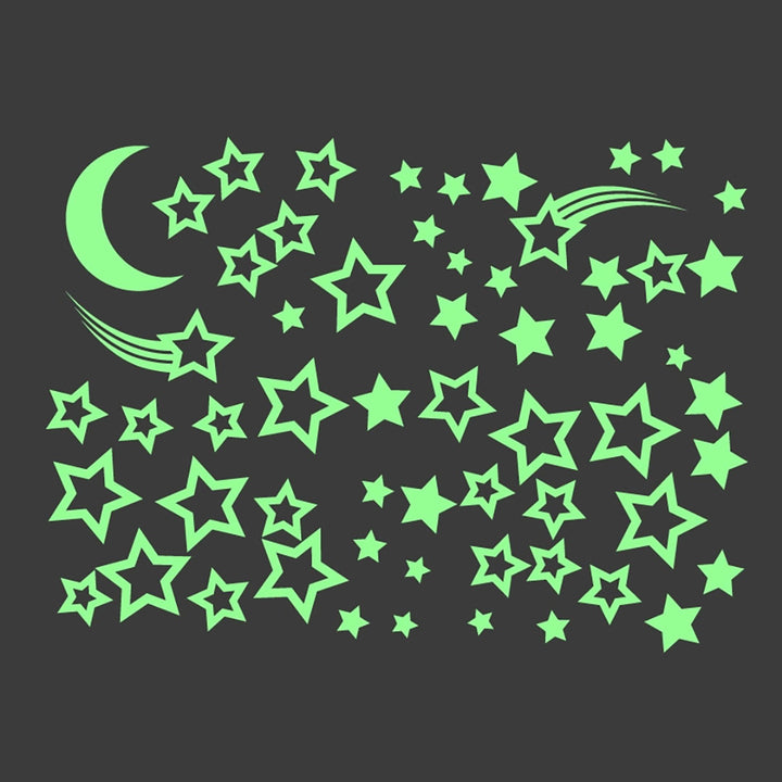 NEW Japanese Glo Stickables Set- Starry Night