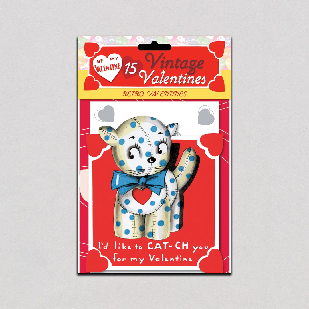 Retro Valentine Card Set- True Valentine