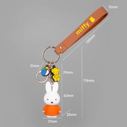 Miffy Characters Figure Key Holder-Bag Charm, Gift Key Ring