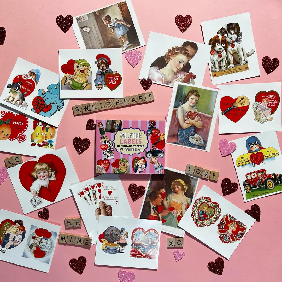 Valentine Labels - Sticker Box