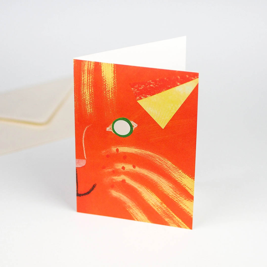 Greeting Card - Cat Mask