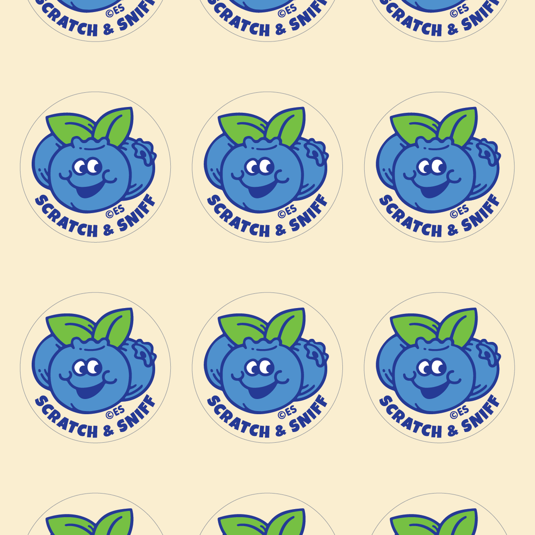Blueberry Scratch & Sniff Stickers