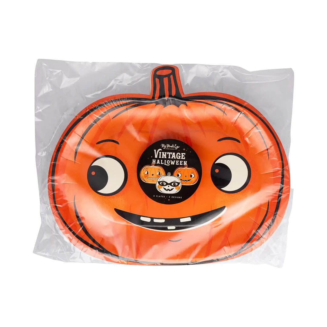 NEW Vintage Pumpkin Plate Set