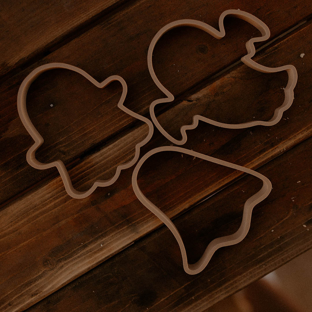 Ghost Stamp and Cutter Set - Halloween Eco Playdough Tool