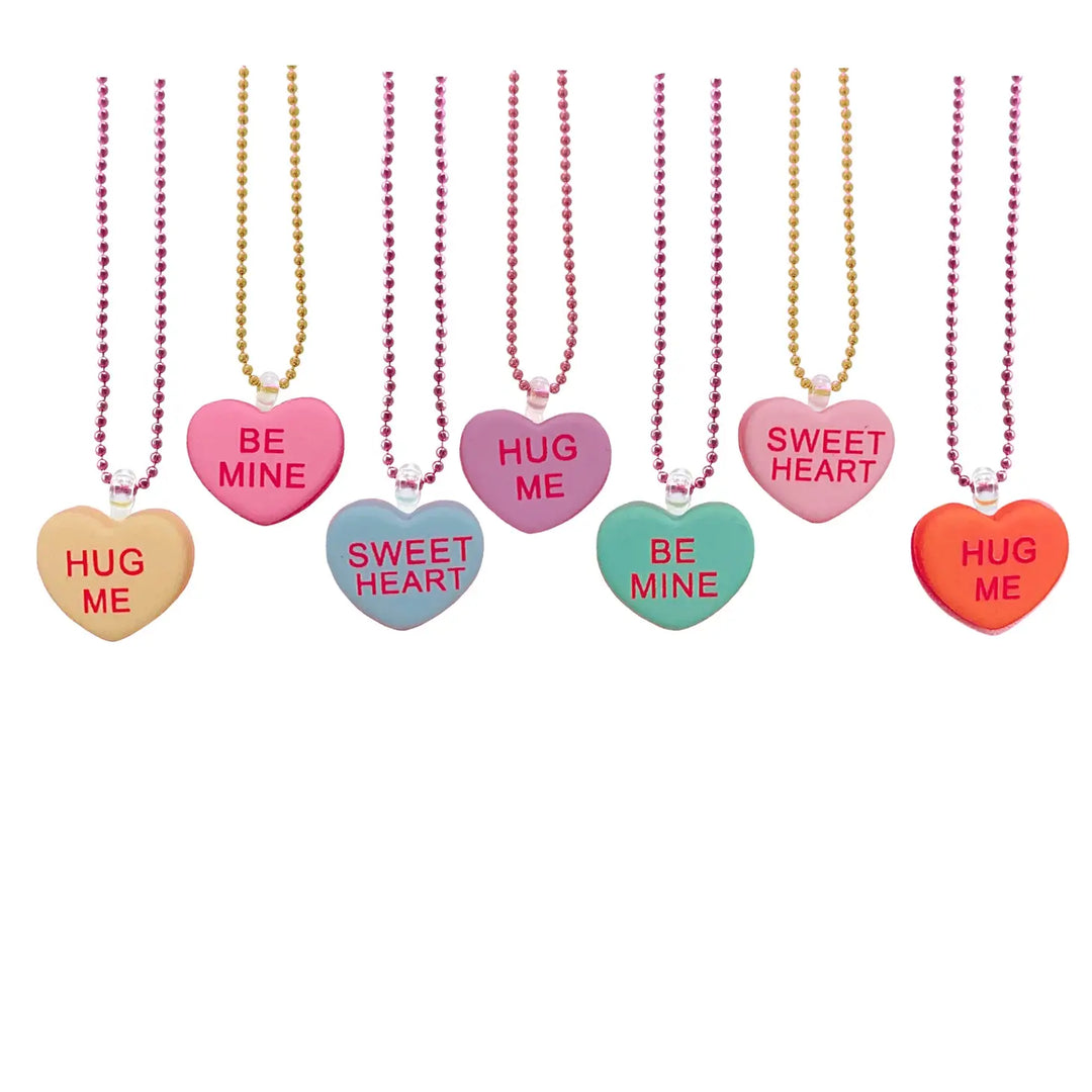 NEW Retro Conversation Heart Necklace