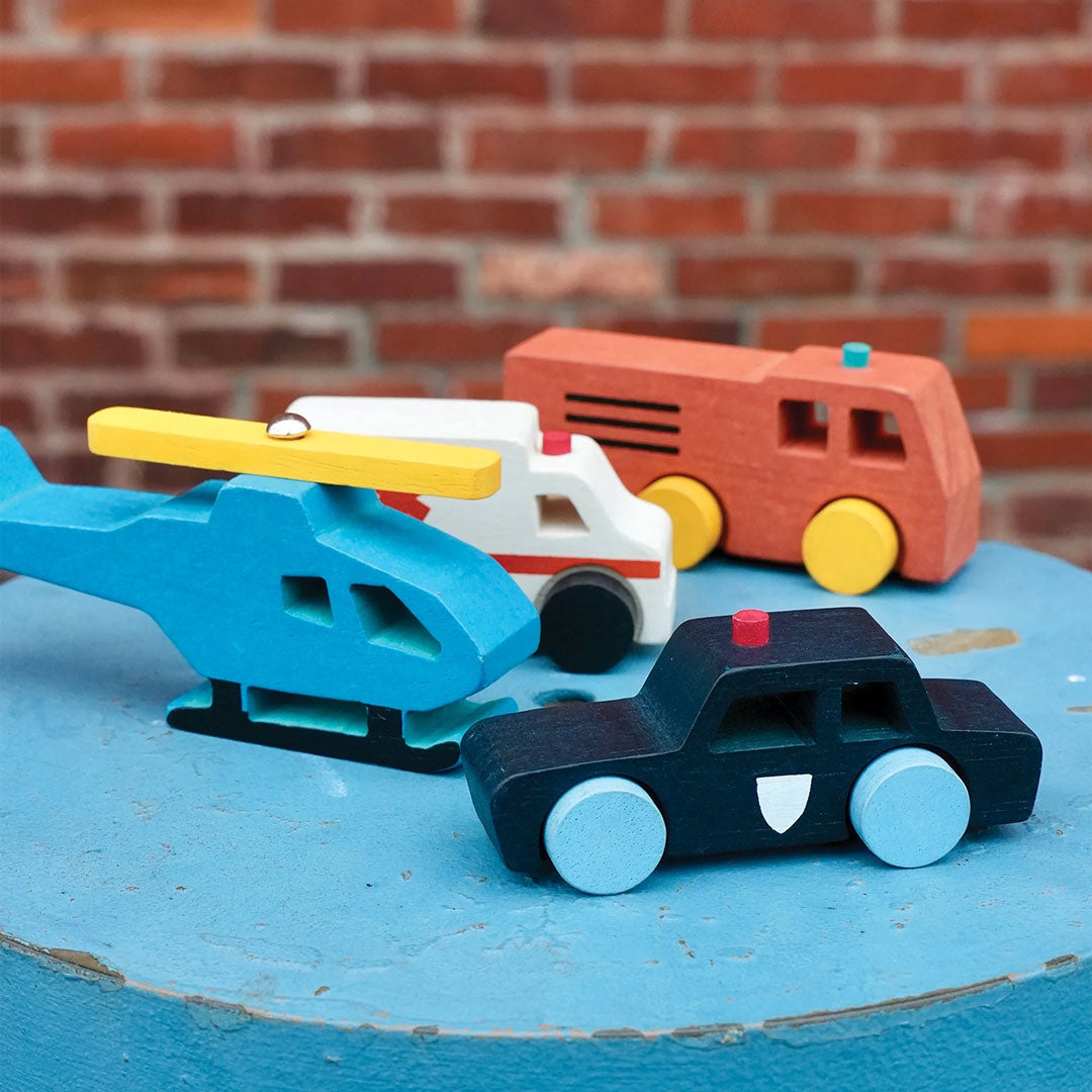 Wooden Emergency Transport Car Assortment
